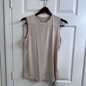 Women's Sleeveless Beige Tank Top Size XL